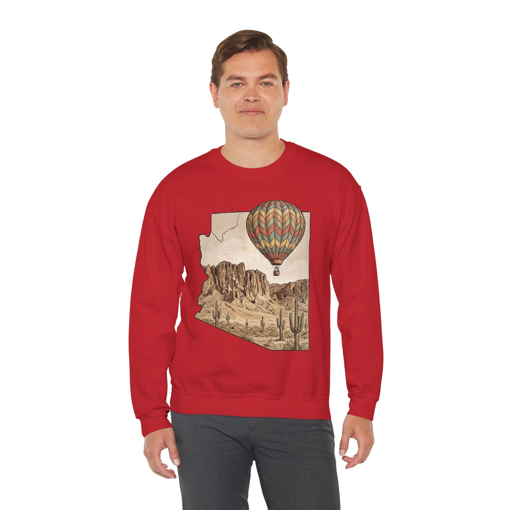 Grand Canyon Arizona Hot Air Balloon Crewneck Sweater