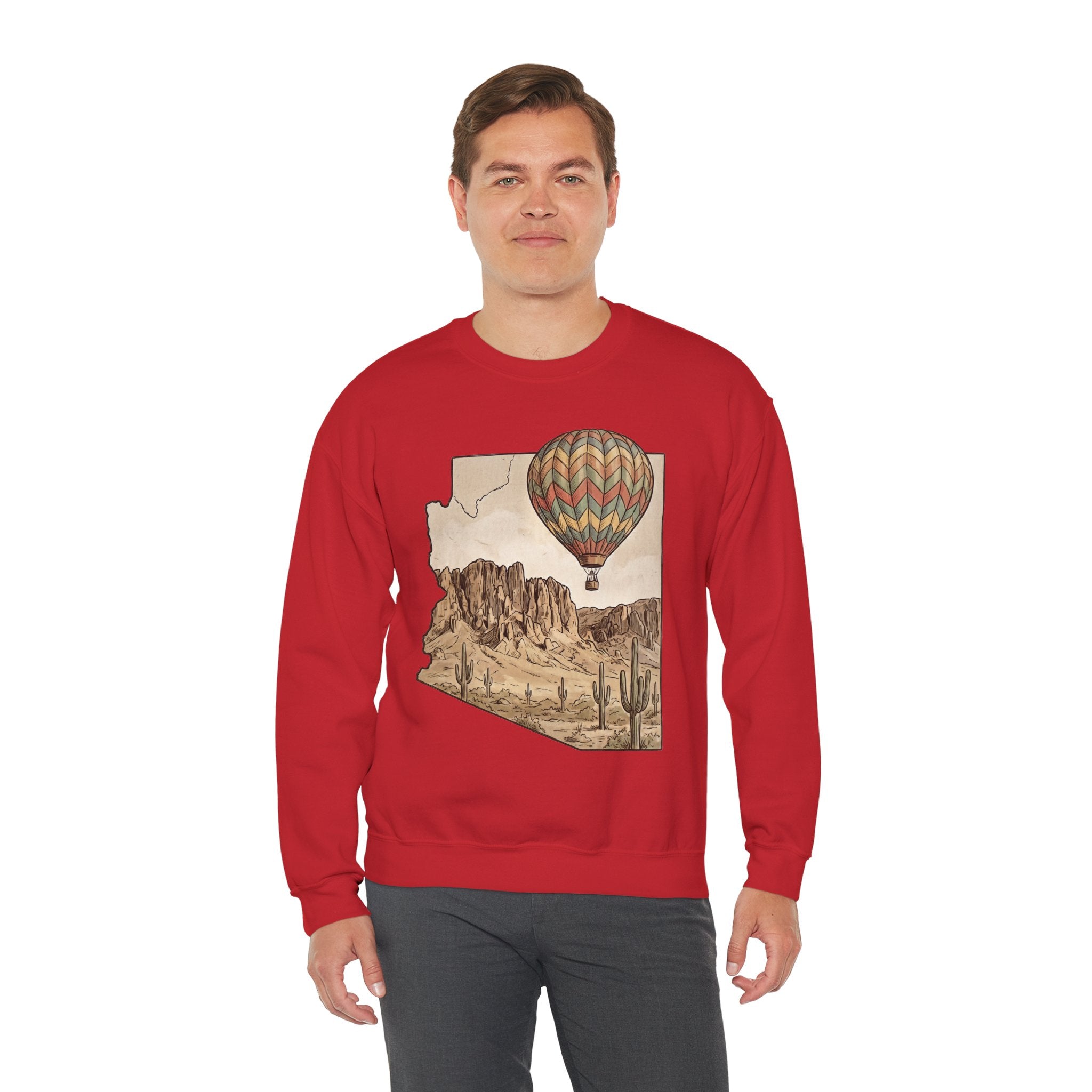 Grand Canyon Arizona Hot Air Balloon Crewneck Sweater