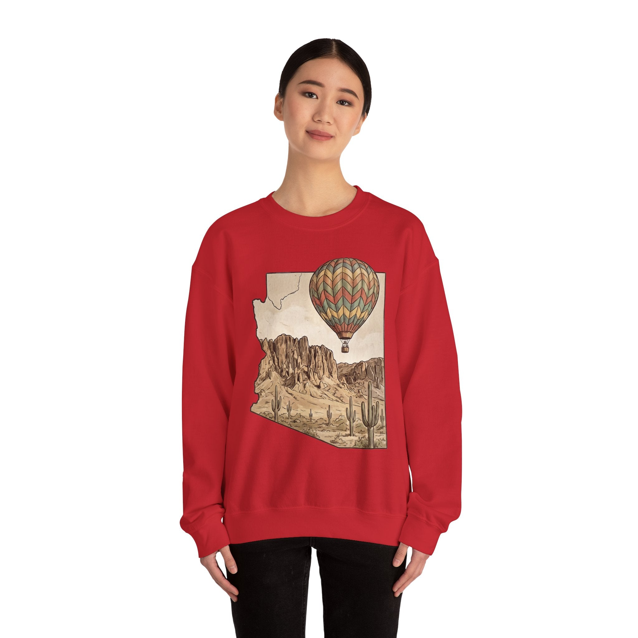 Grand Canyon Arizona Hot Air Balloon Crewneck Sweater