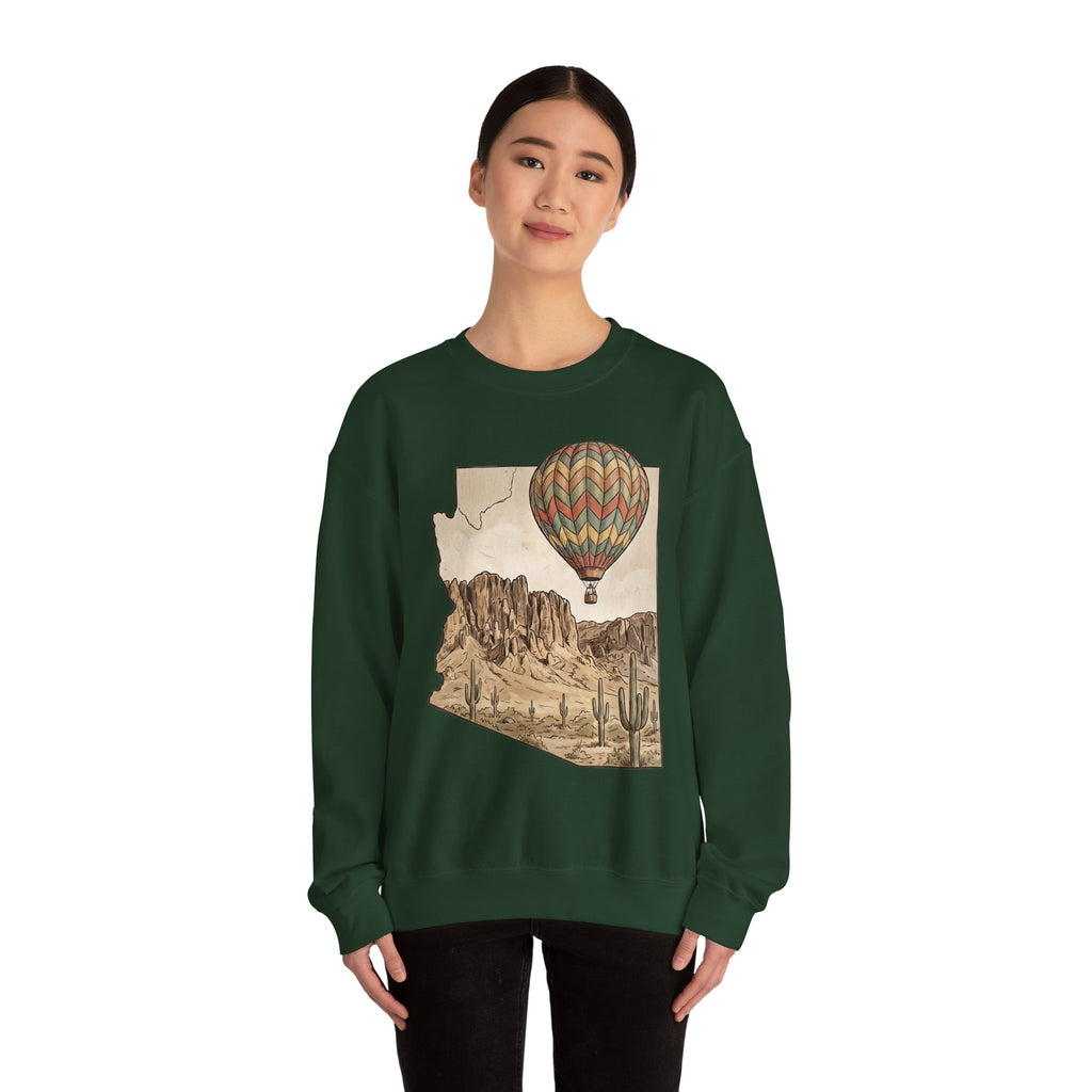 Grand Canyon Arizona Hot Air Balloon Crewneck Sweater