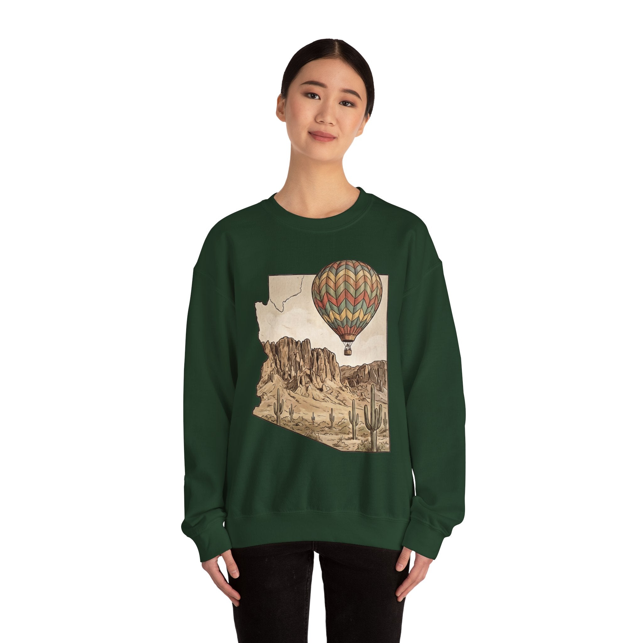 Grand Canyon Arizona Hot Air Balloon Crewneck Sweater
