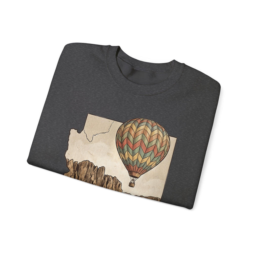 Grand Canyon Arizona Hot Air Balloon Crewneck Sweater