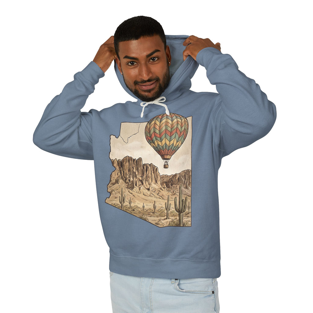 Grand Canyon Arizona Desert Hot Air Balloon Hoodie
