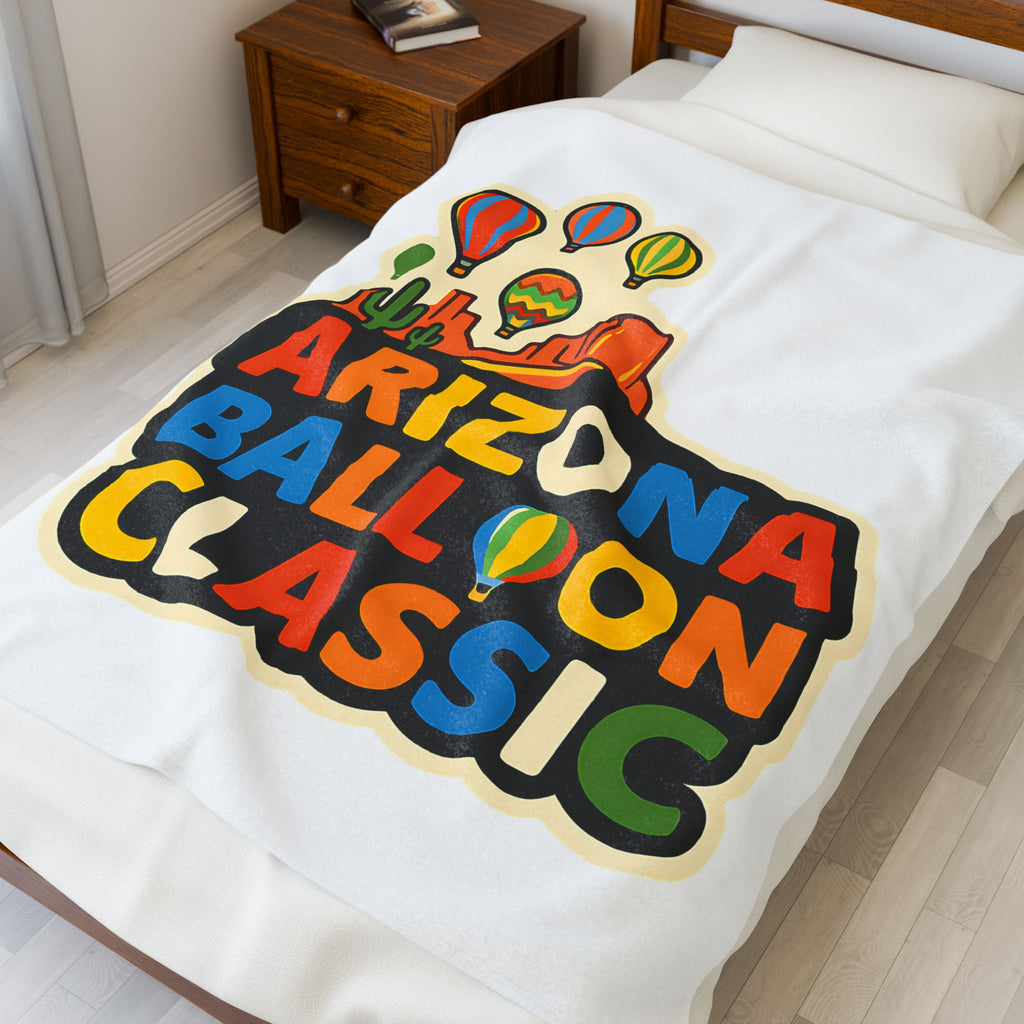 Arizona Balloon Classic (Colorful) Velveteen Plush Blanket