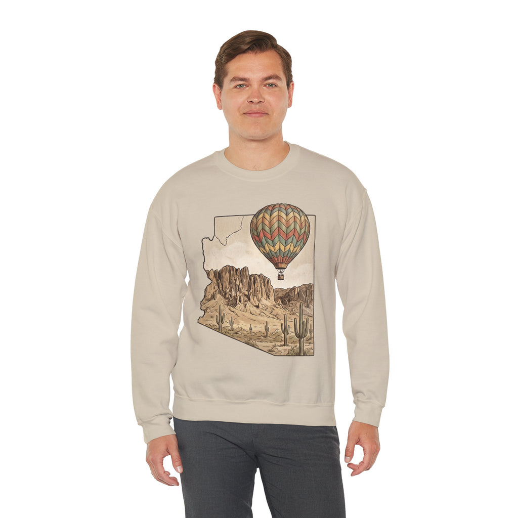 Grand Canyon Arizona Hot Air Balloon Crewneck Sweater