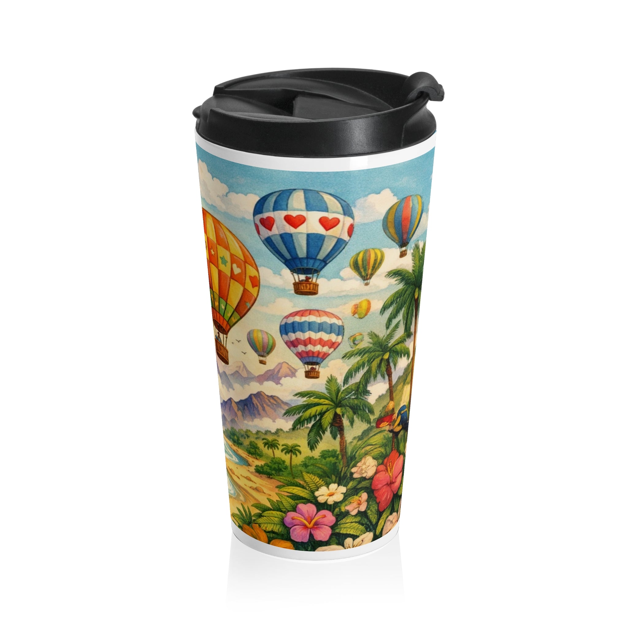 Hot Air Balloon Adventure Stainless Steel Travel Mug