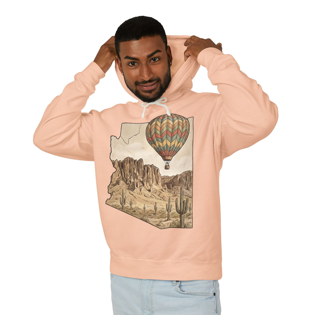 Grand Canyon Arizona Desert Hot Air Balloon Hoodie