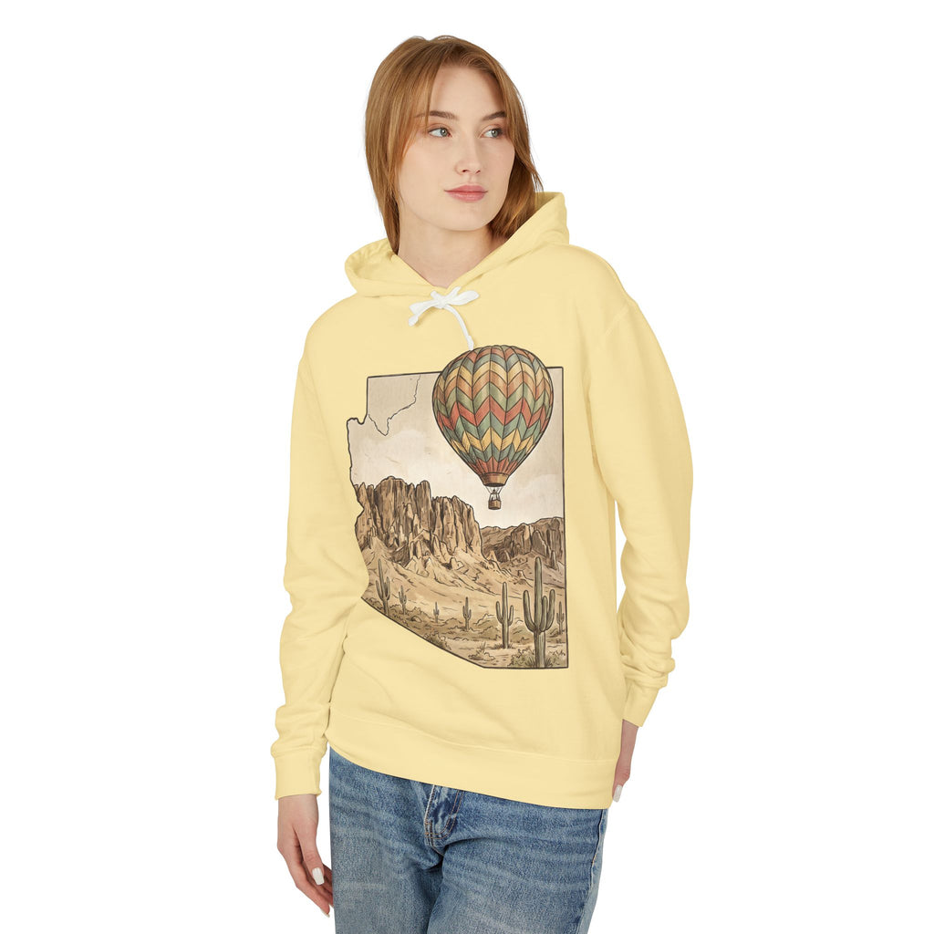 Grand Canyon Arizona Desert Hot Air Balloon Hoodie
