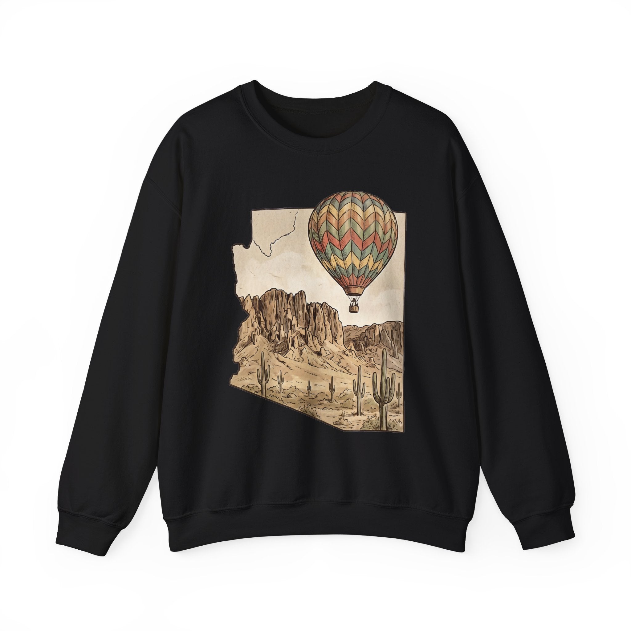 Grand Canyon Arizona Hot Air Balloon Crewneck Sweater