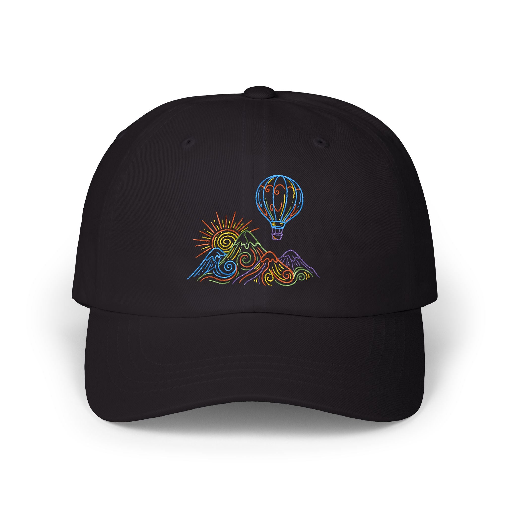 Hot Air Balloon Mountain Pastel Hat