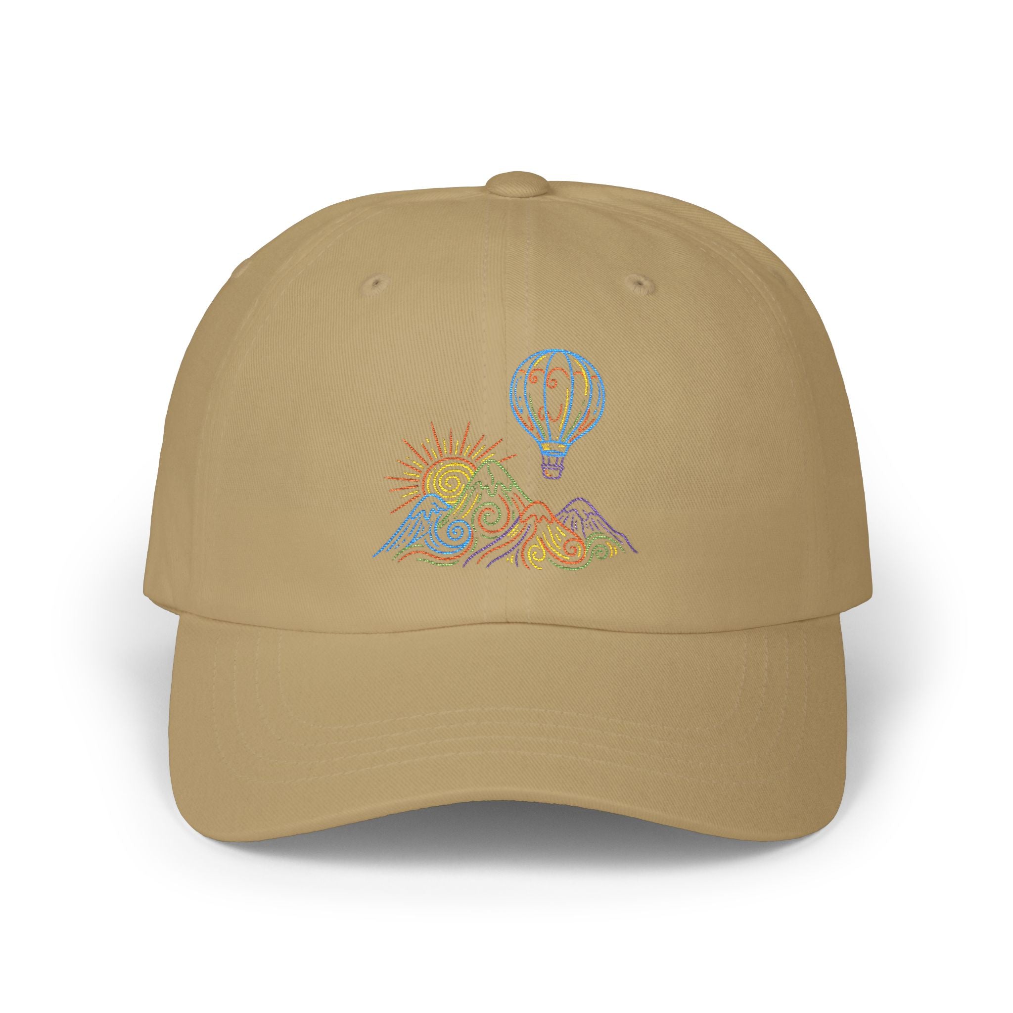 Hot Air Balloon Mountain Pastel Hat