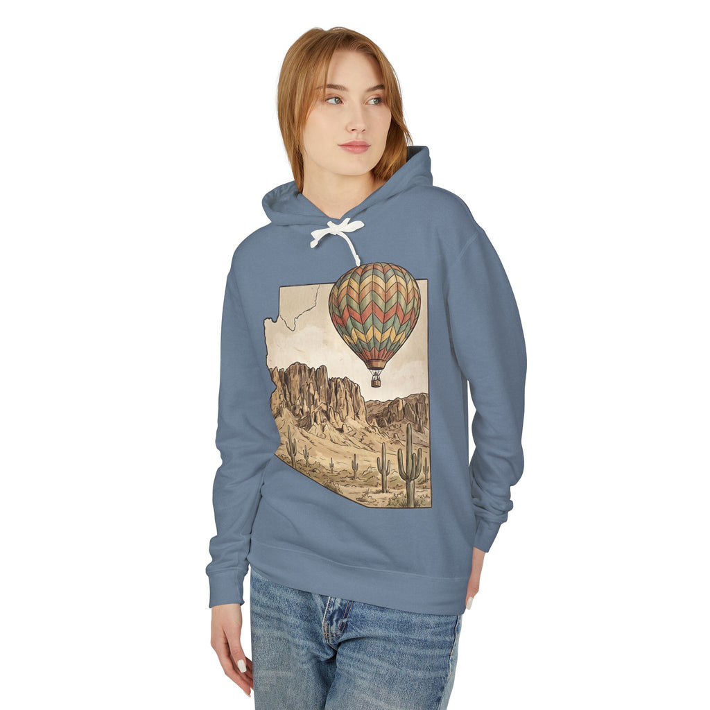 Grand Canyon Arizona Desert Hot Air Balloon Hoodie