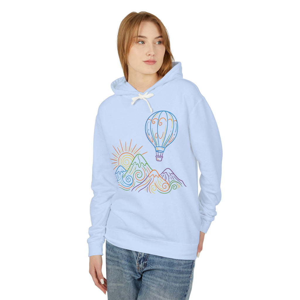 Hot Air Balloon Mountain Pastel Hoodie