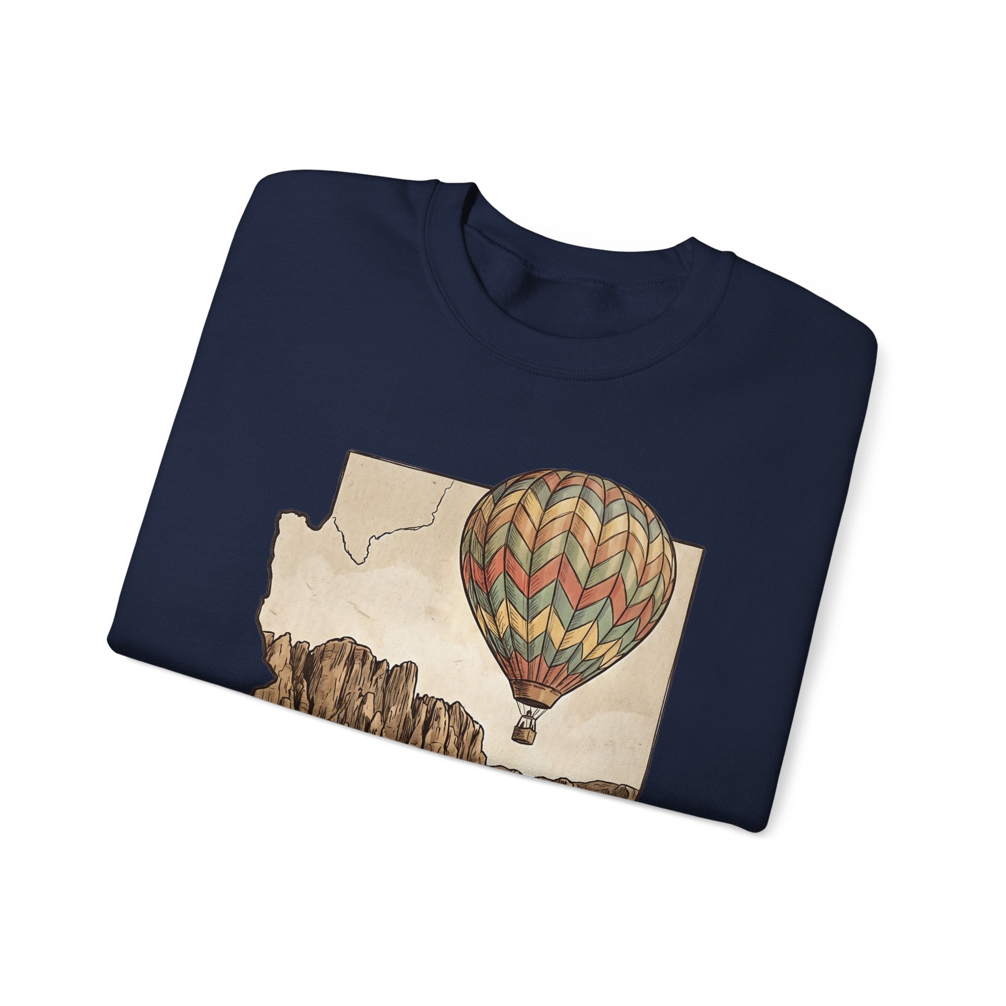 Grand Canyon Arizona Hot Air Balloon Crewneck Sweater