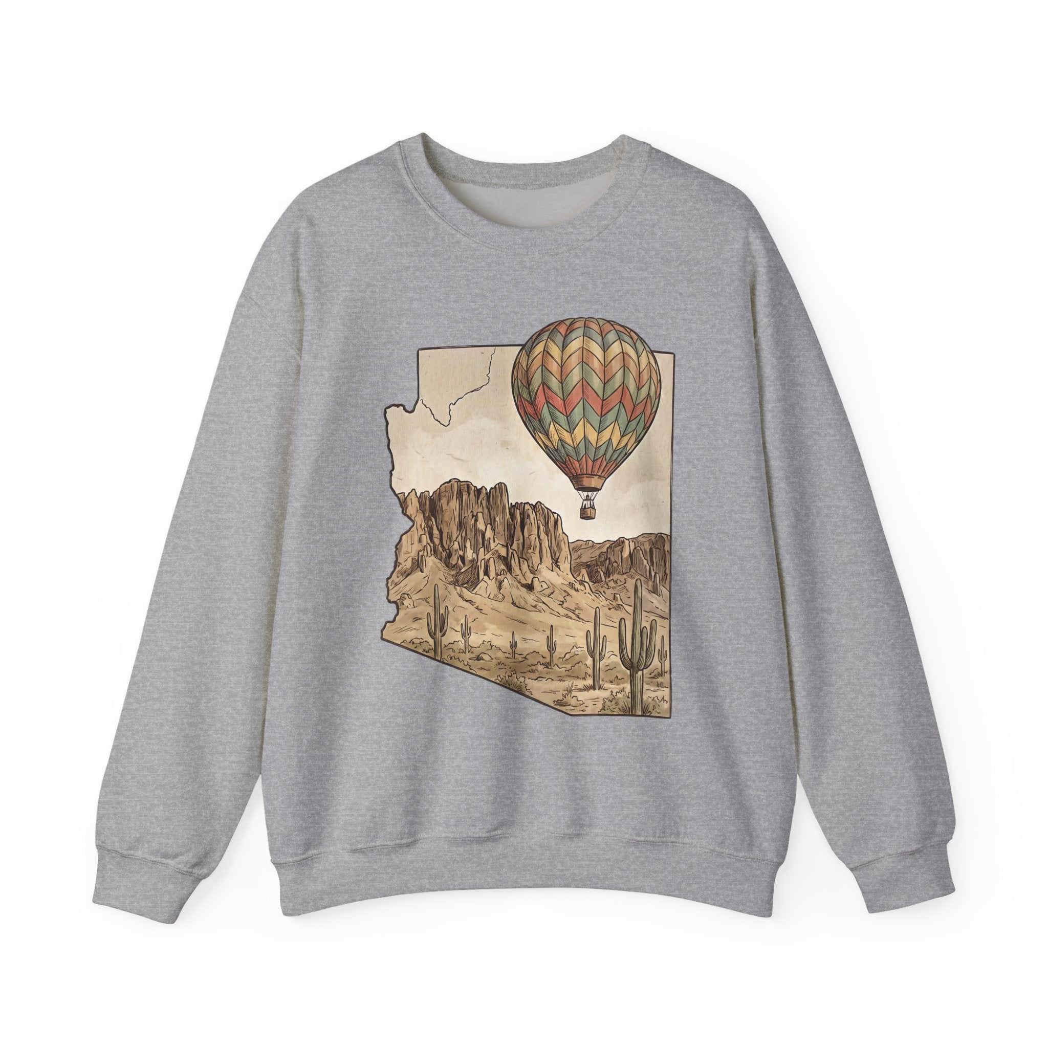 Grand Canyon Arizona Hot Air Balloon Crewneck Sweater