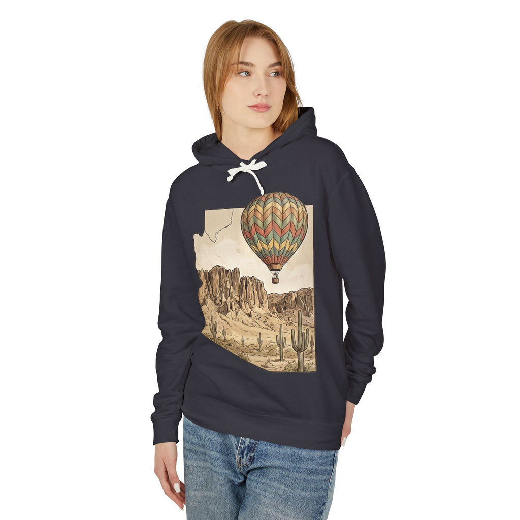 Grand Canyon Arizona Desert Hot Air Balloon Hoodie