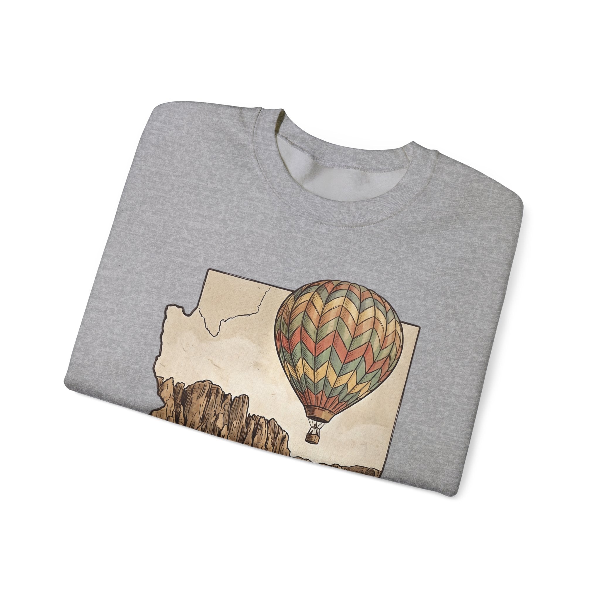 Grand Canyon Arizona Hot Air Balloon Crewneck Sweater