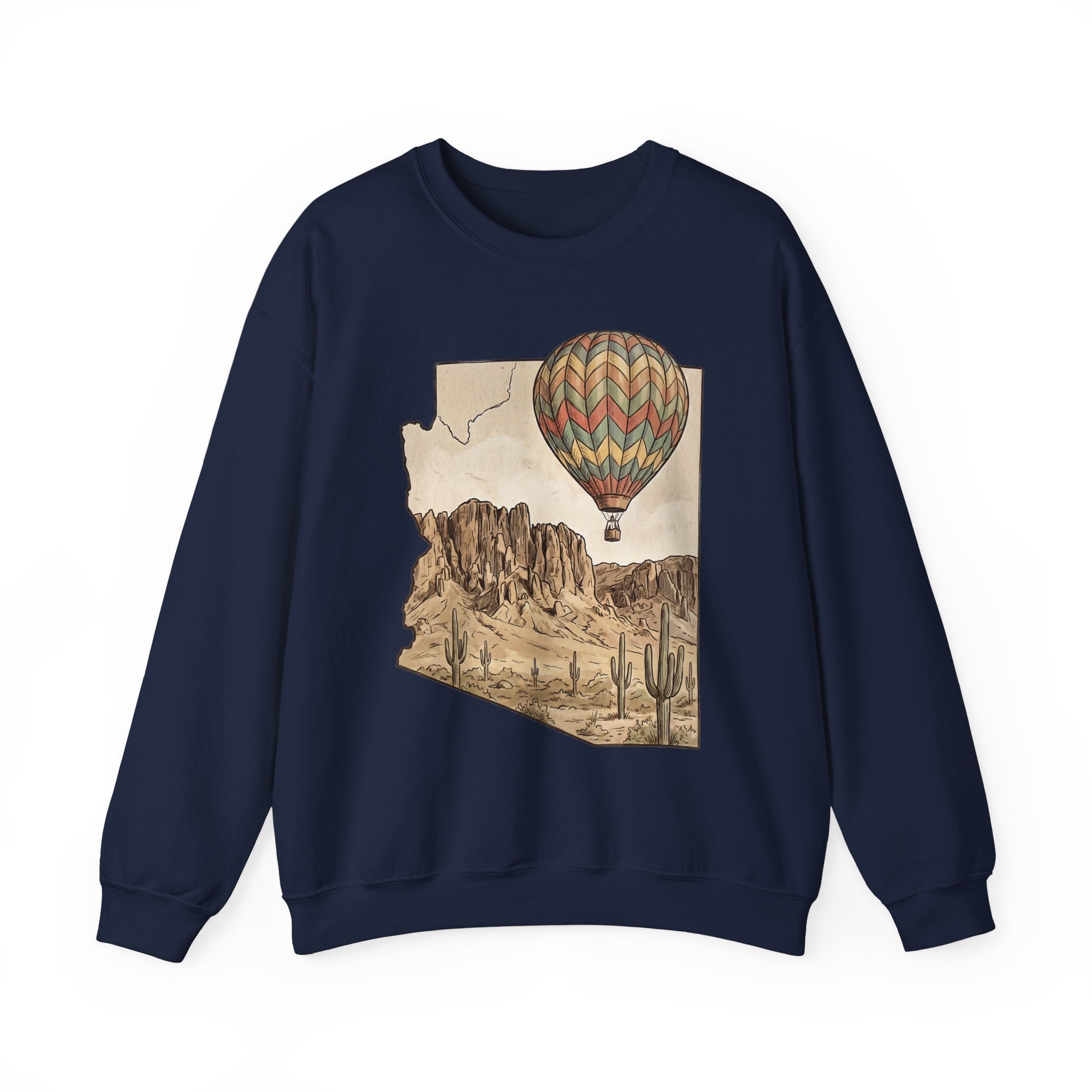 Grand Canyon Arizona Hot Air Balloon Crewneck Sweater