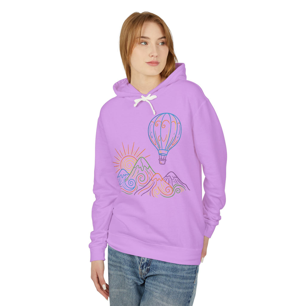 Hot Air Balloon Mountain Pastel Hoodie