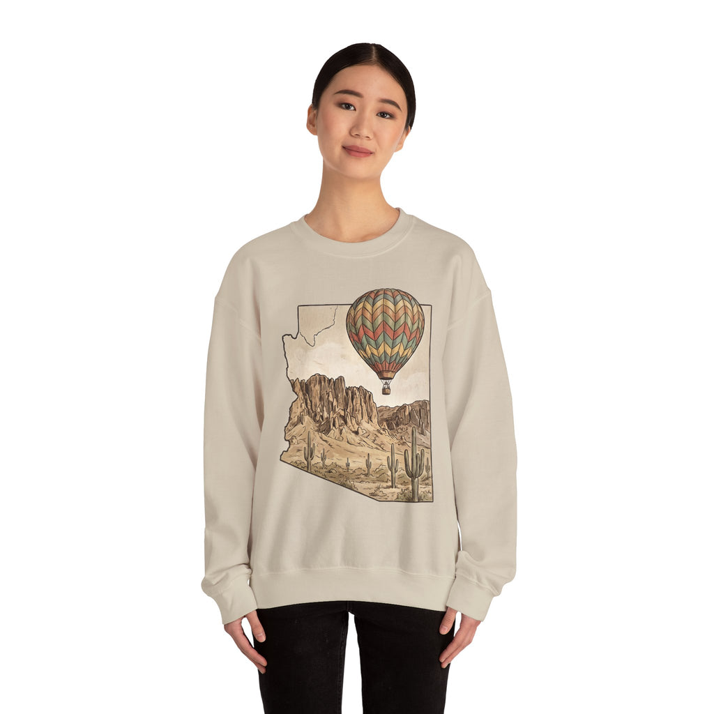 Grand Canyon Arizona Hot Air Balloon Crewneck Sweater