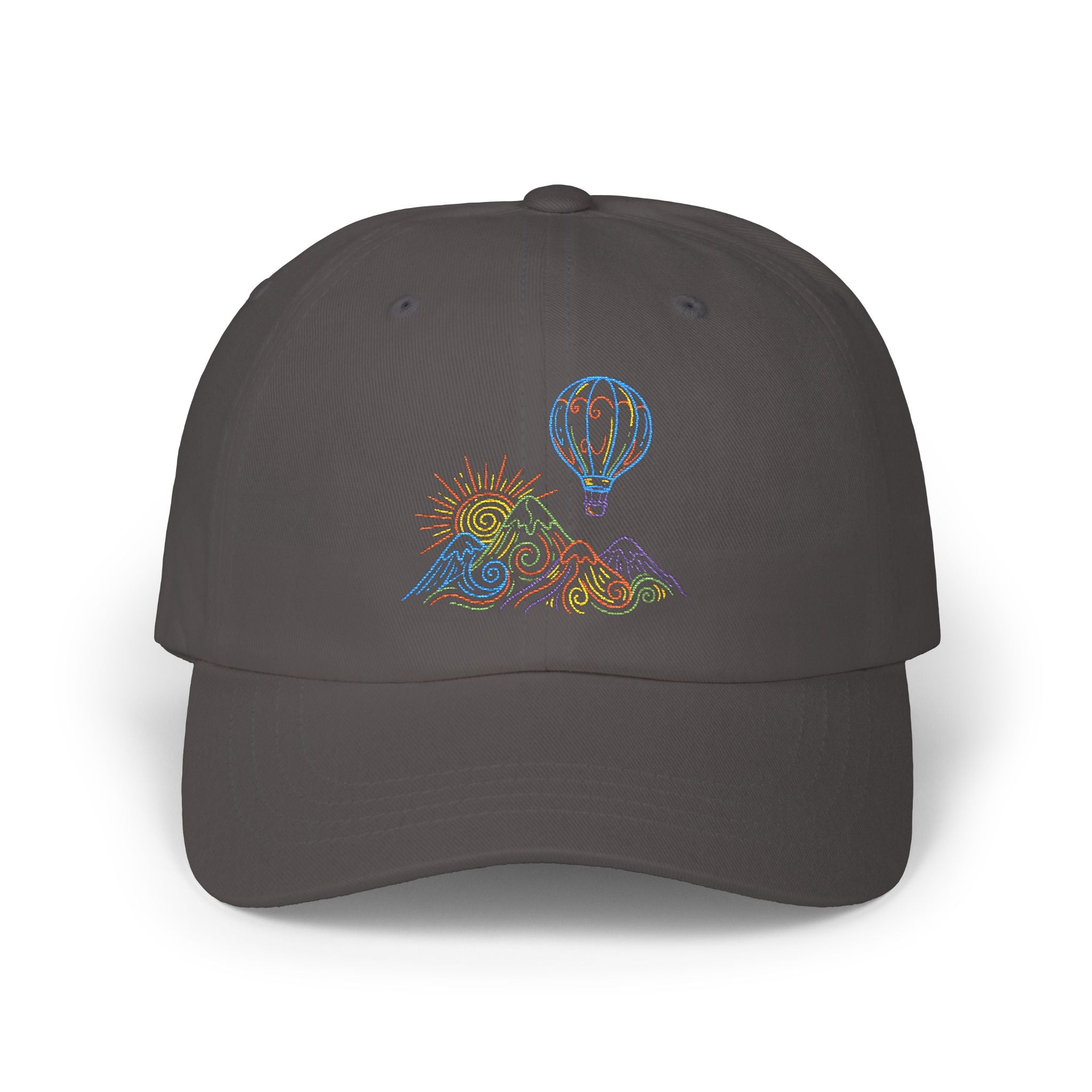 Hot Air Balloon Mountain Pastel Hat