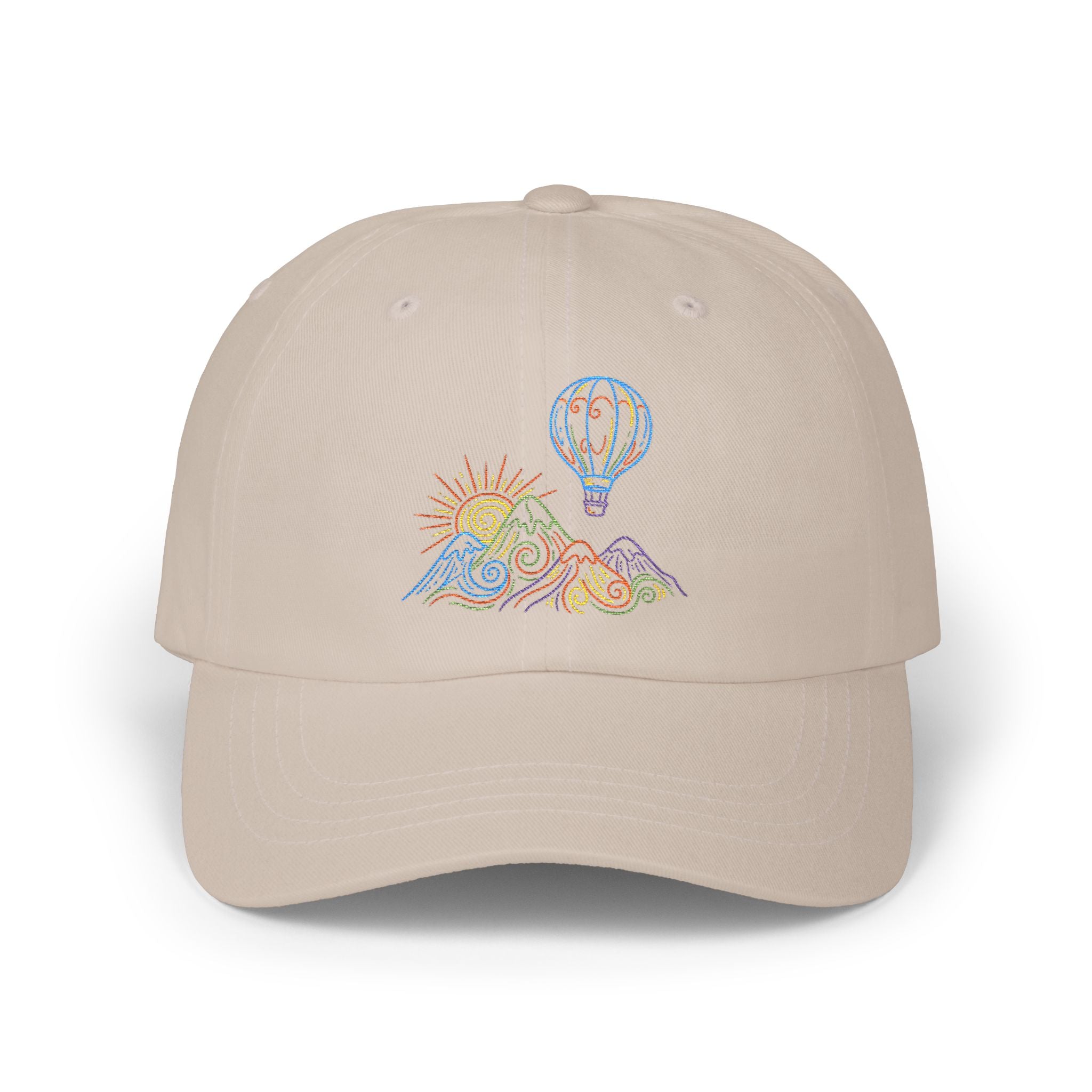 Hot Air Balloon Mountain Pastel Hat
