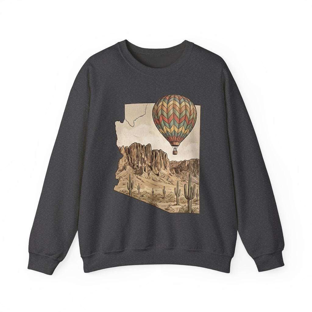 Grand Canyon Arizona Hot Air Balloon Crewneck Sweater