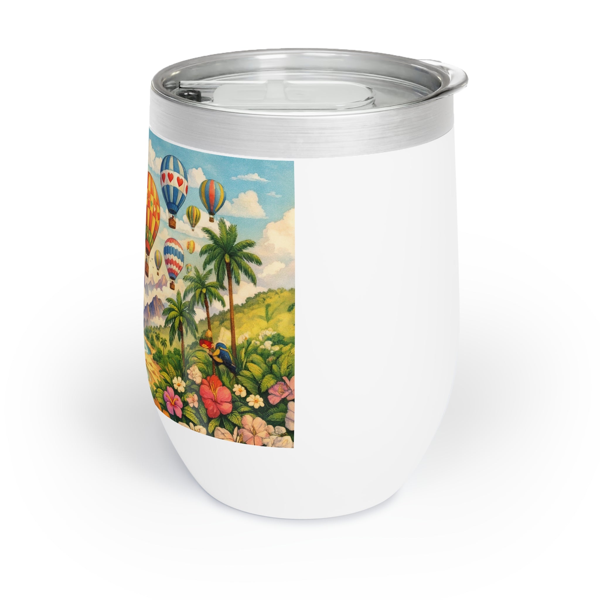 Hot Air Balloon Adventure Chill Wine Tumbler