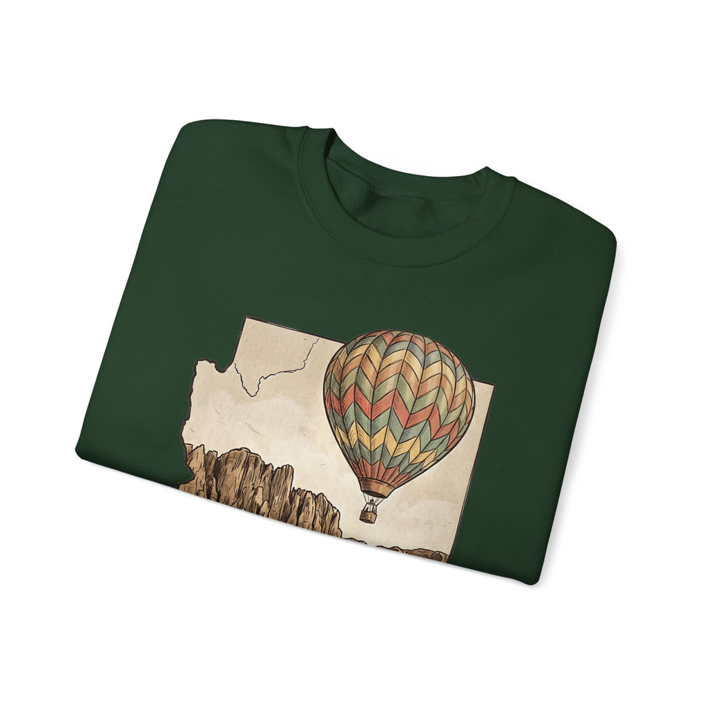 Grand Canyon Arizona Hot Air Balloon Crewneck Sweater