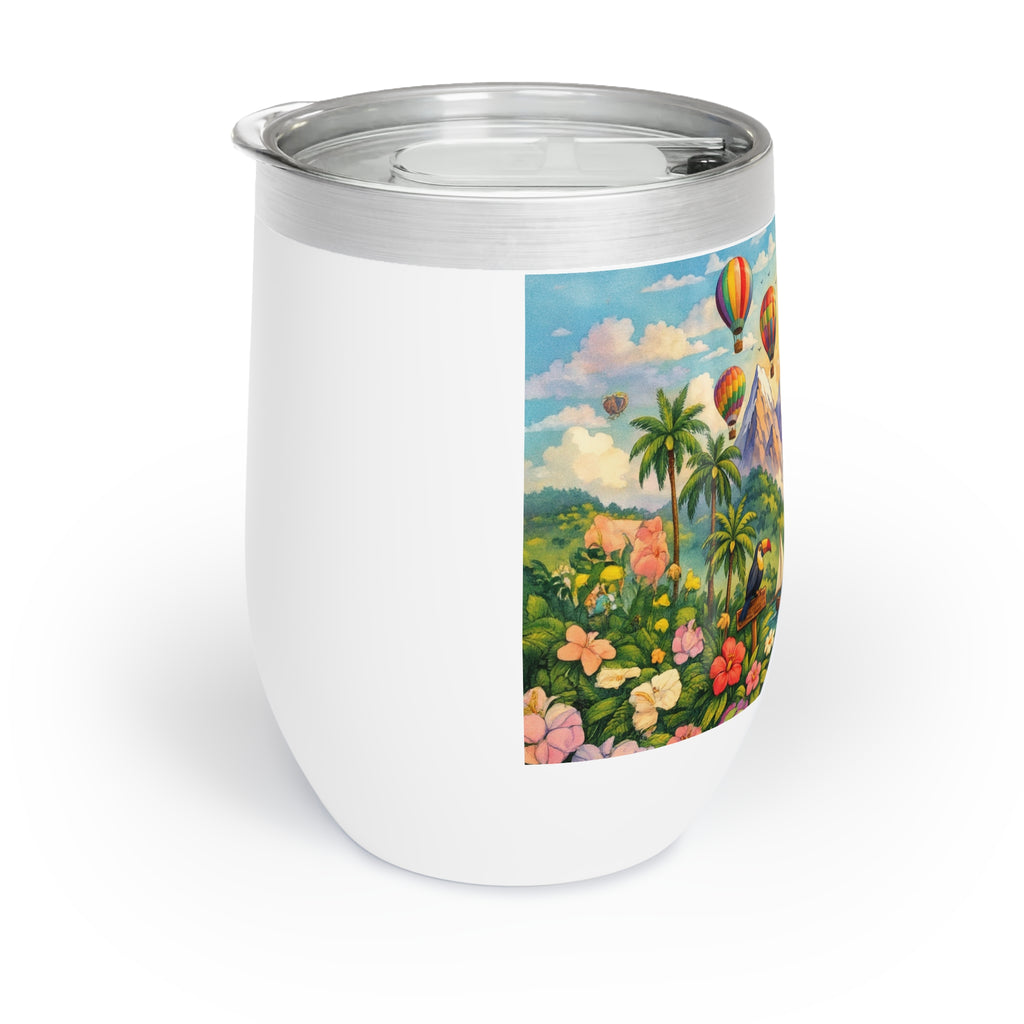 Hot Air Balloon Adventure Chill Wine Tumbler