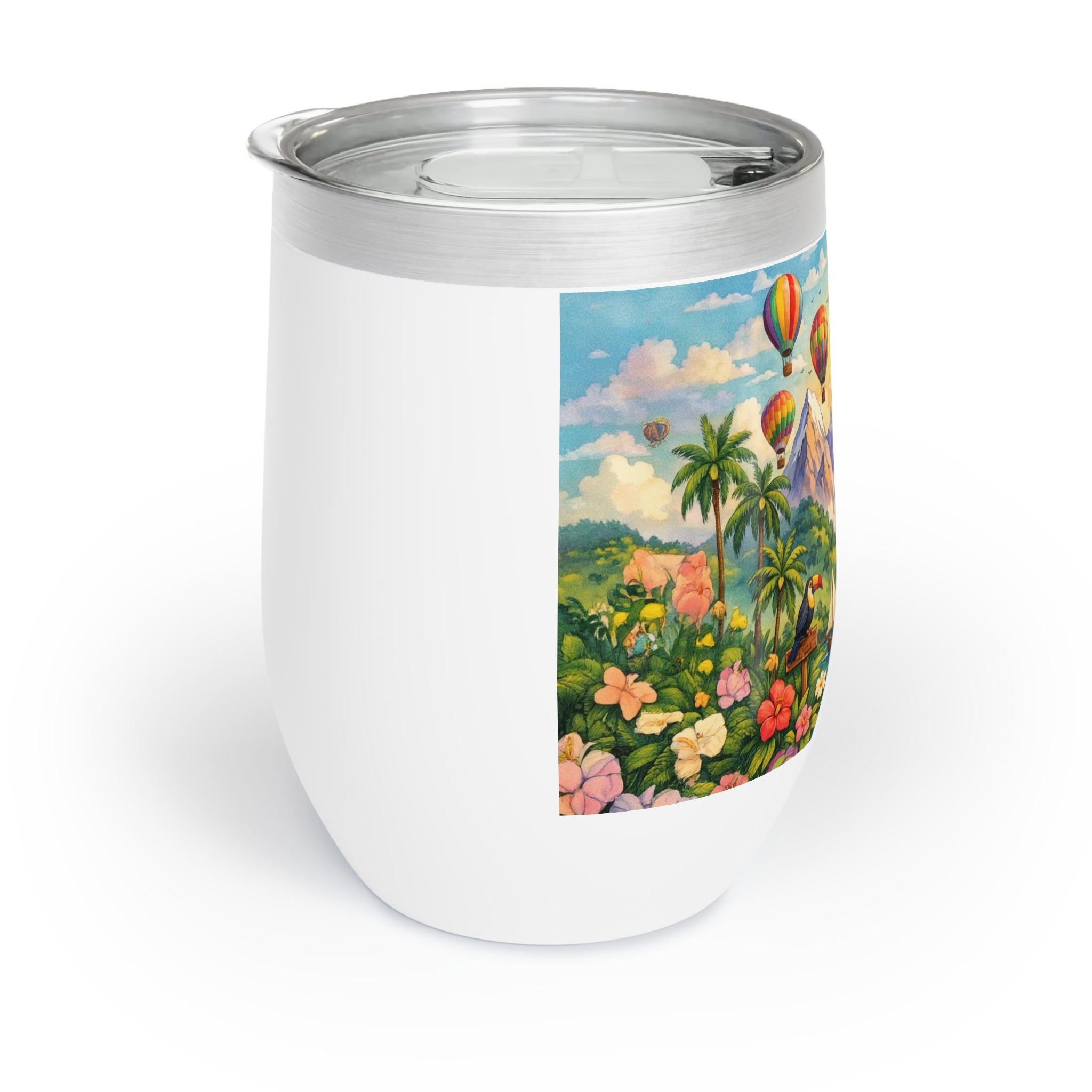 Hot Air Balloon Adventure Chill Wine Tumbler