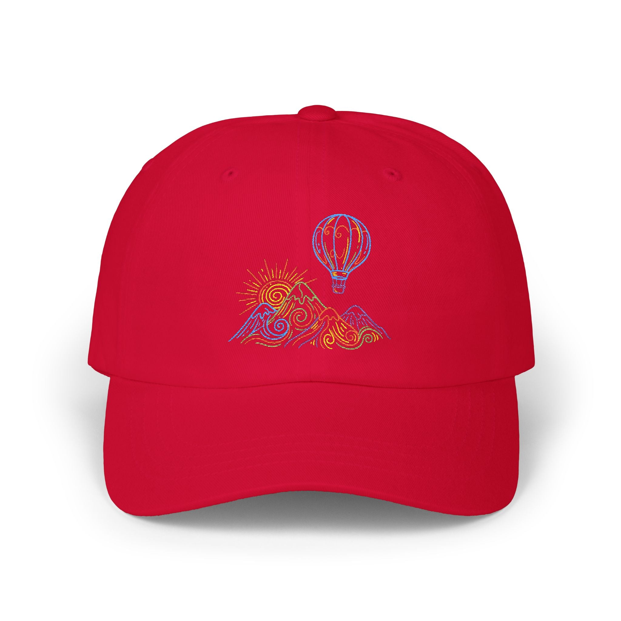 Hot Air Balloon Mountain Pastel Hat