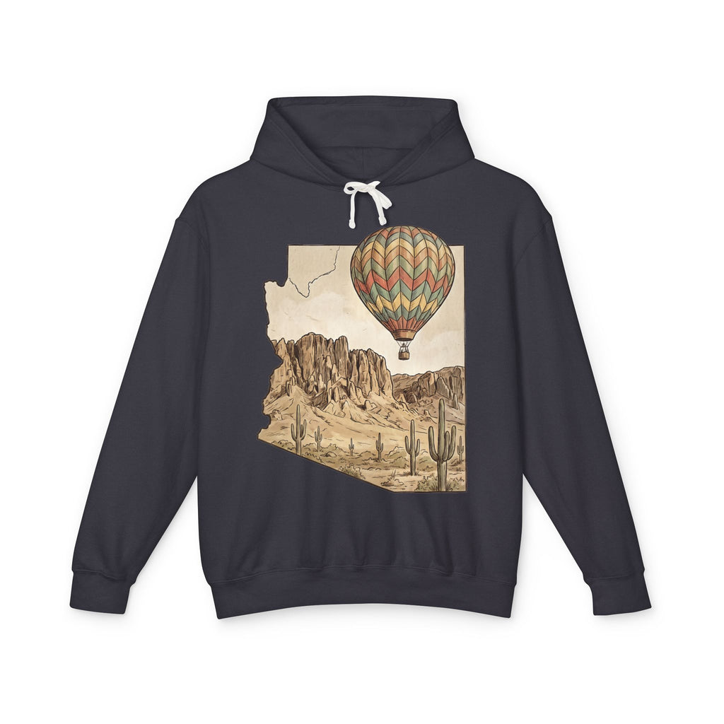 Grand Canyon Arizona Desert Hot Air Balloon Hoodie