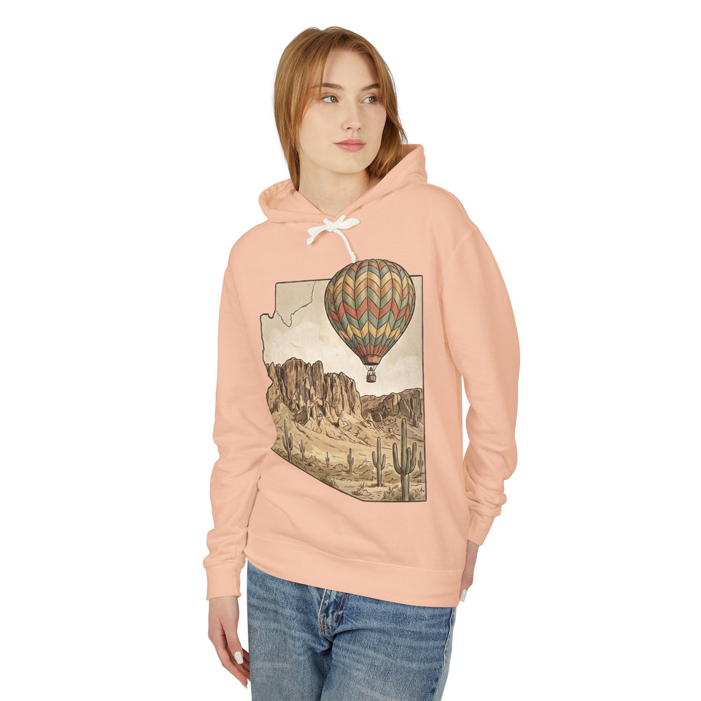 Grand Canyon Arizona Desert Hot Air Balloon Hoodie