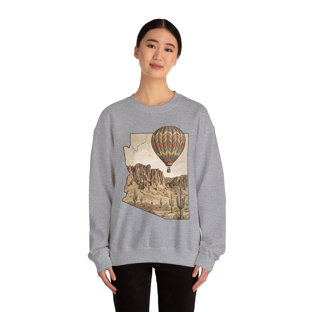 Grand Canyon Arizona Hot Air Balloon Crewneck Sweater