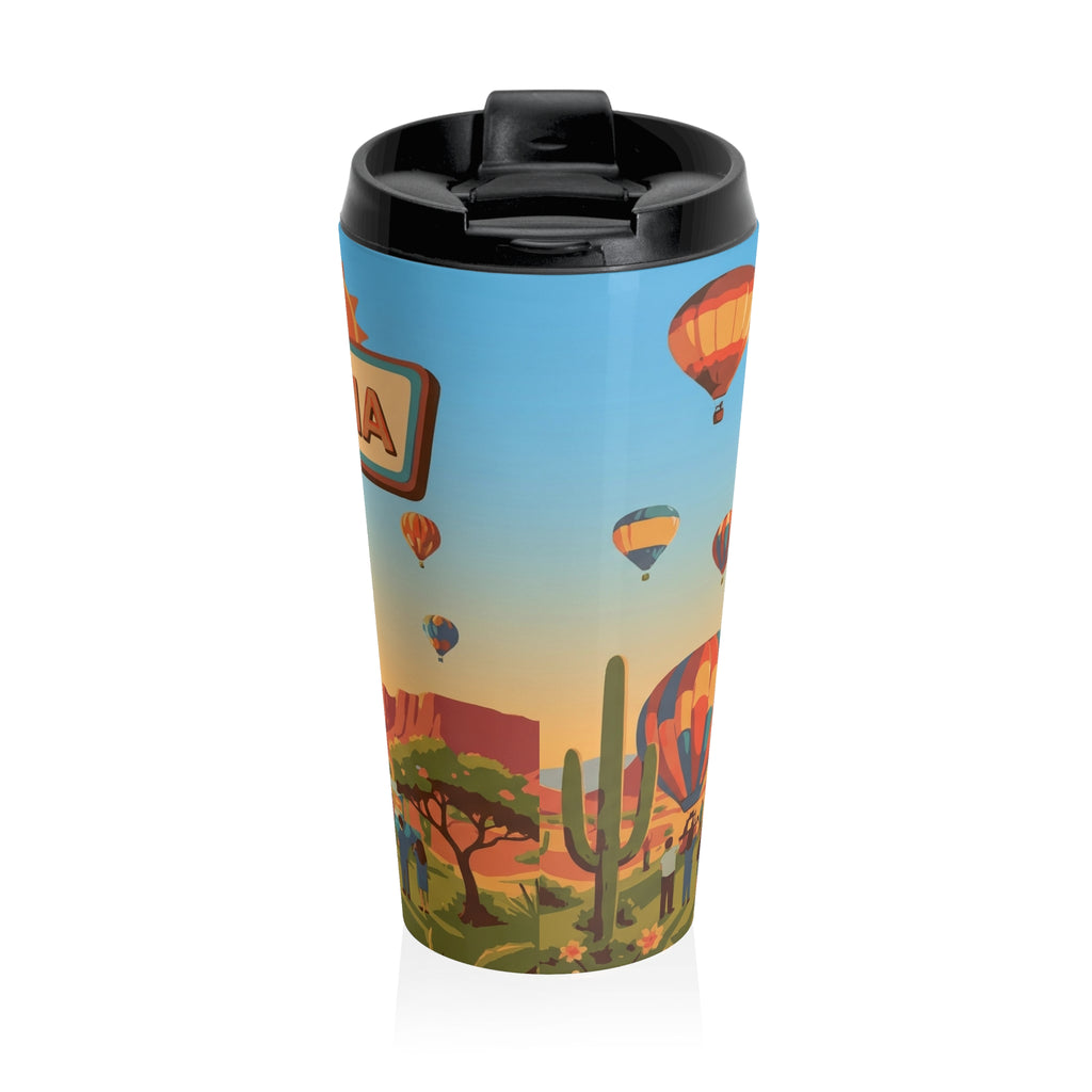 Welcome to Arizona Hot Air Balloon Stainless Steel Scenic Tumbler Travel Mug