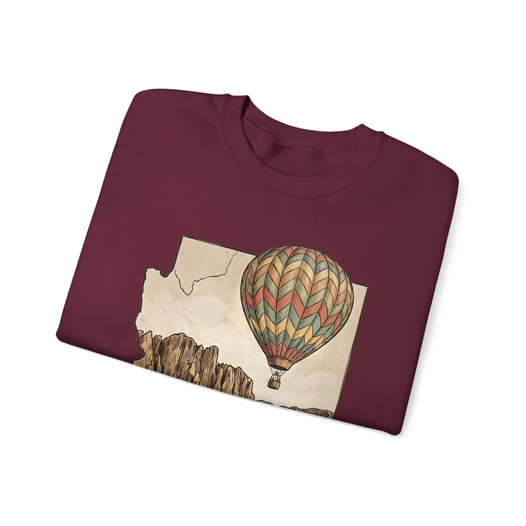 Grand Canyon Arizona Hot Air Balloon Crewneck Sweater