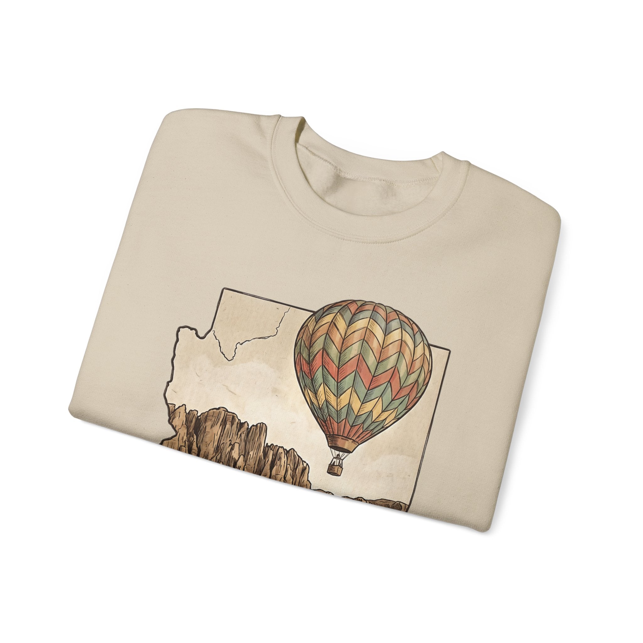 Grand Canyon Arizona Hot Air Balloon Crewneck Sweater
