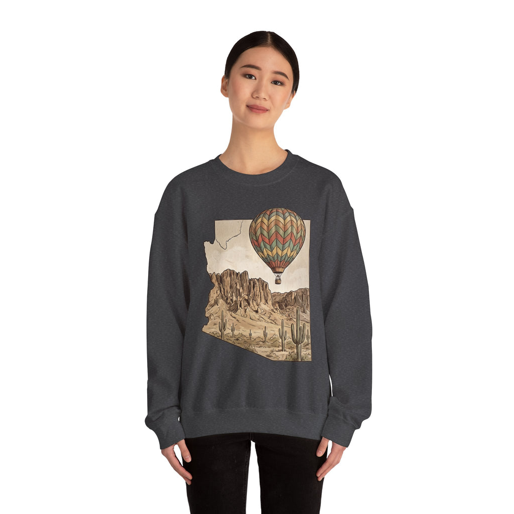 Grand Canyon Arizona Hot Air Balloon Crewneck Sweater