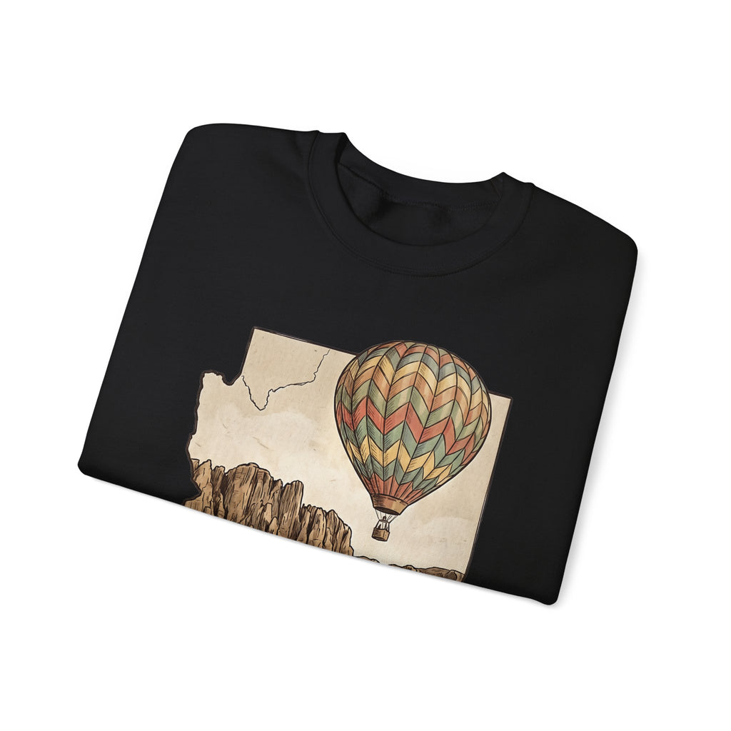 Grand Canyon Arizona Hot Air Balloon Crewneck Sweater