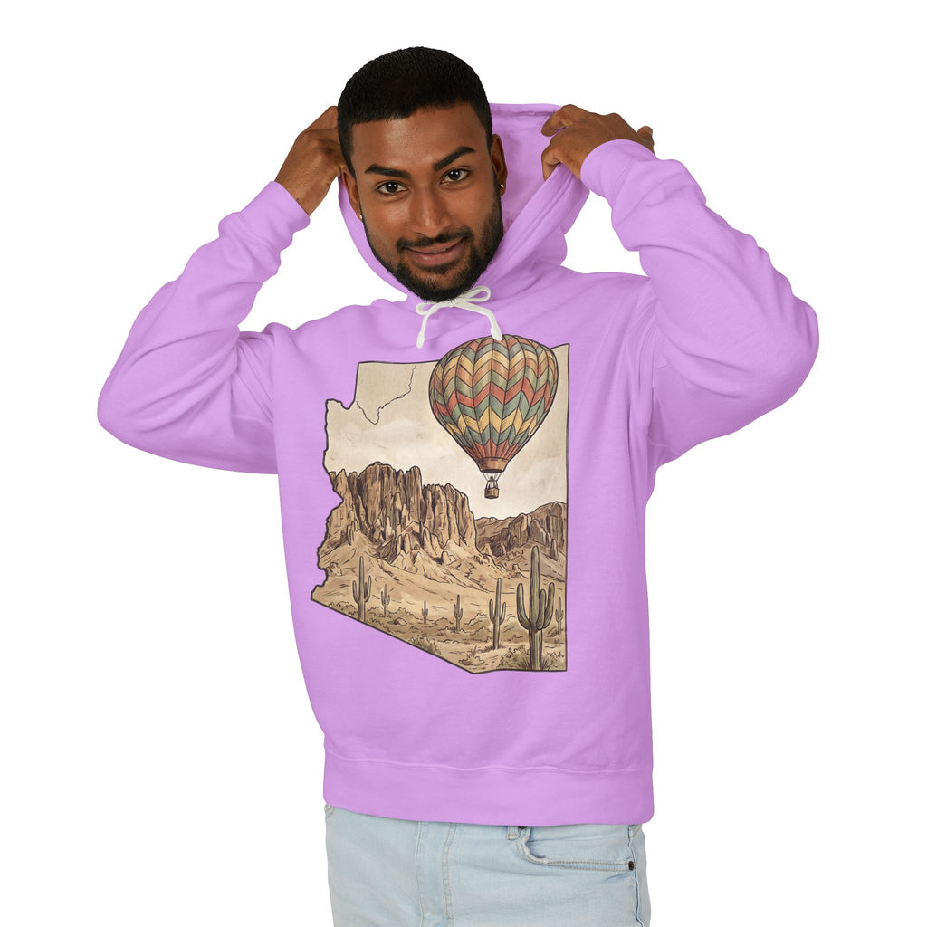Grand Canyon Arizona Desert Hot Air Balloon Hoodie