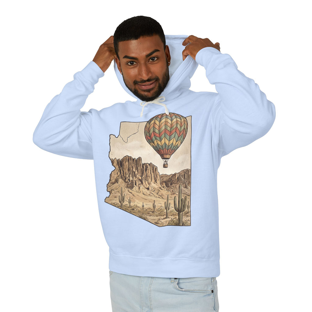 Grand Canyon Arizona Desert Hot Air Balloon Hoodie