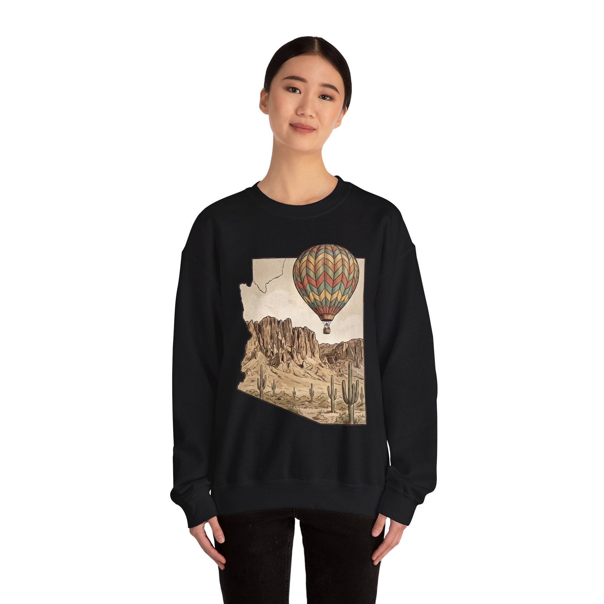 Grand Canyon Arizona Hot Air Balloon Crewneck Sweater