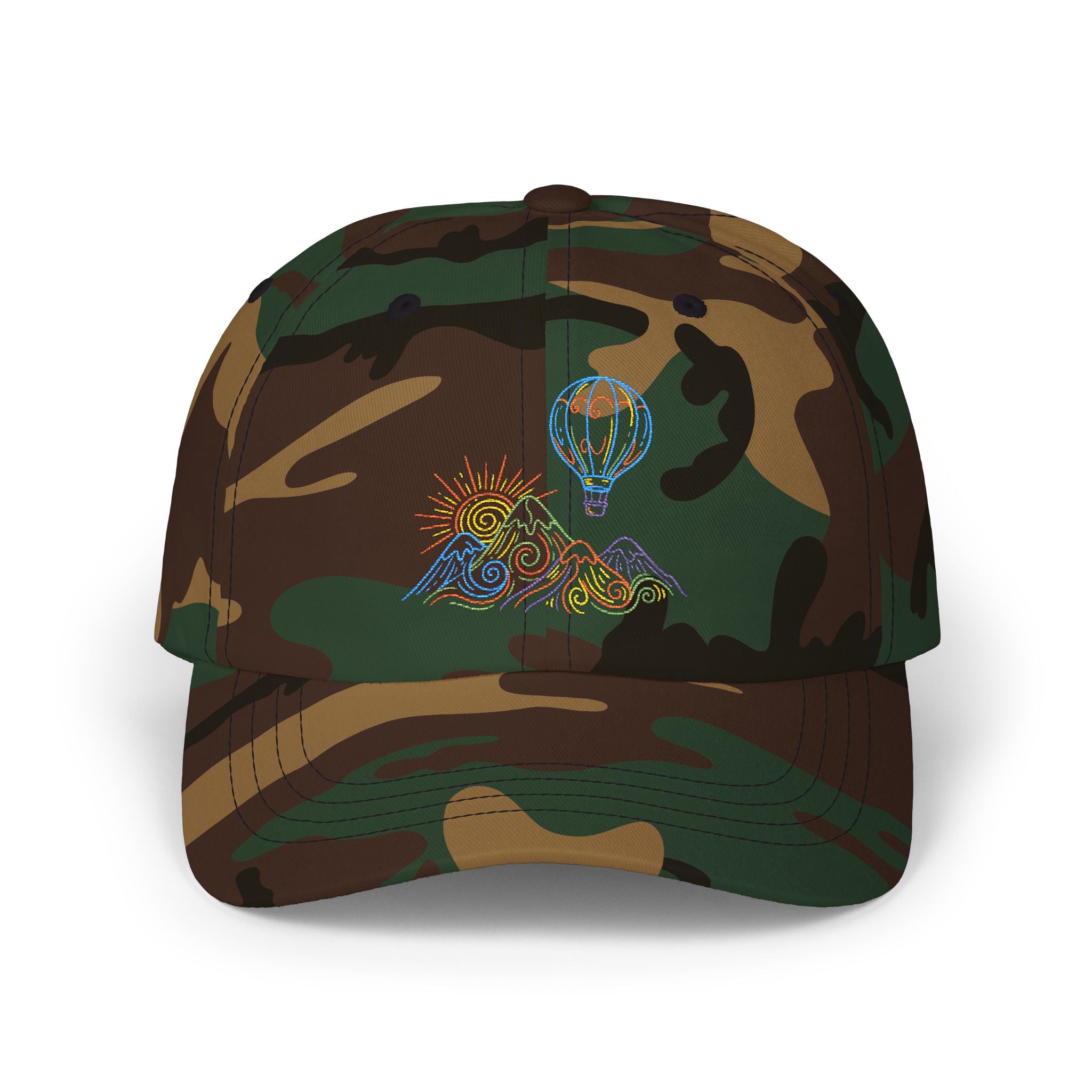 Hot Air Balloon Mountain Pastel Hat