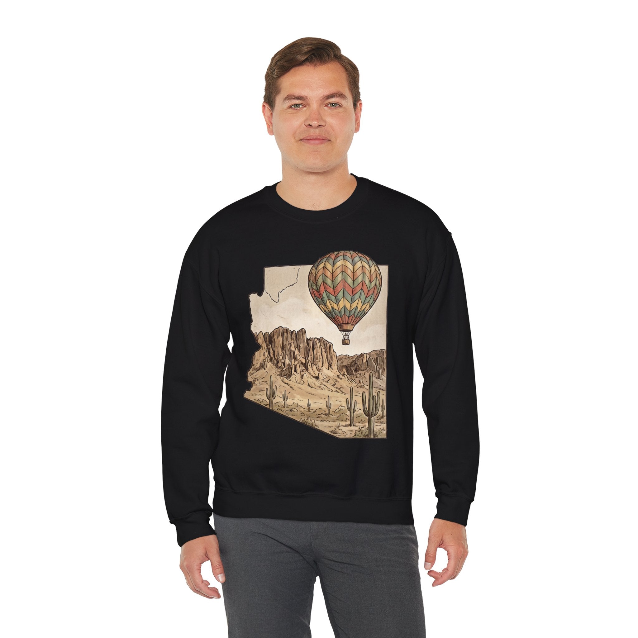 Grand Canyon Arizona Hot Air Balloon Crewneck Sweater
