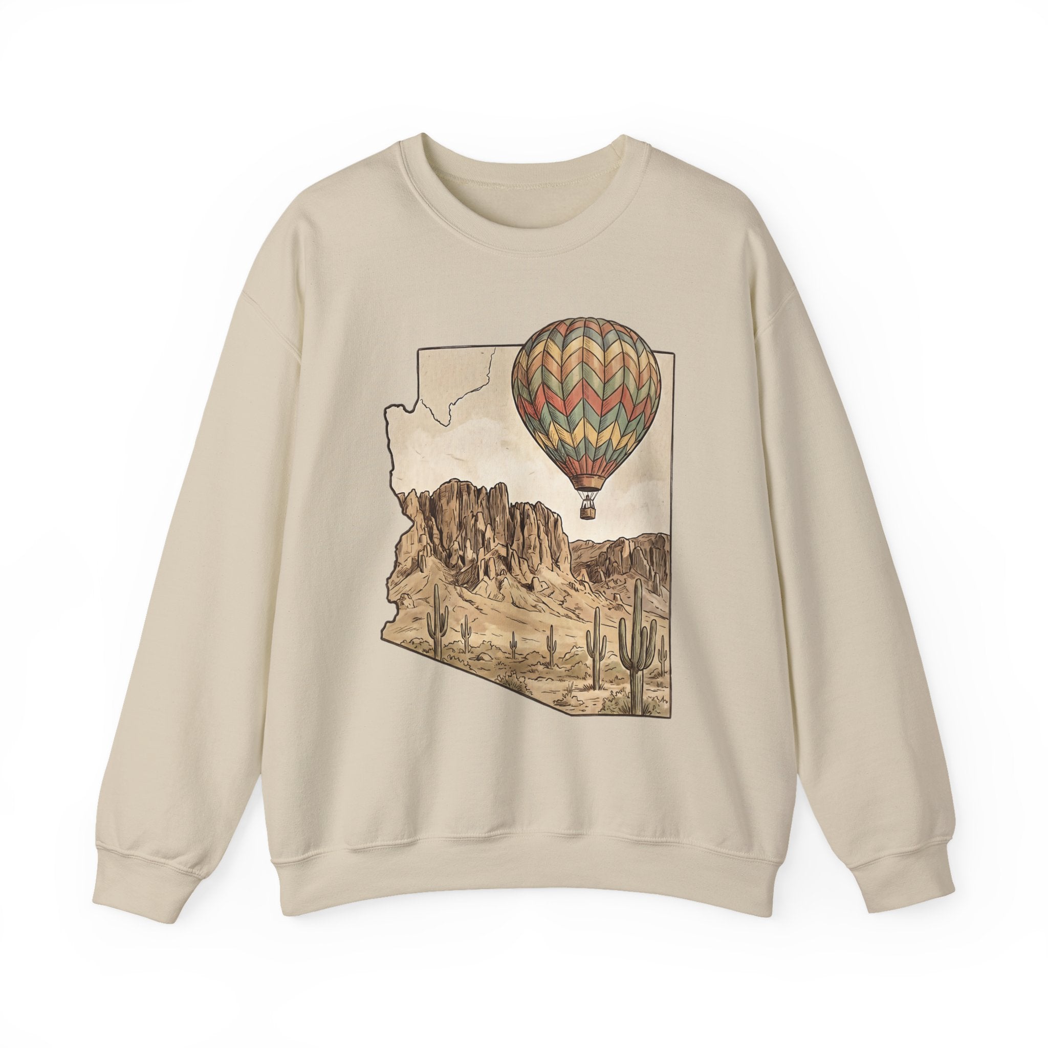 Grand Canyon Arizona Hot Air Balloon Crewneck Sweater