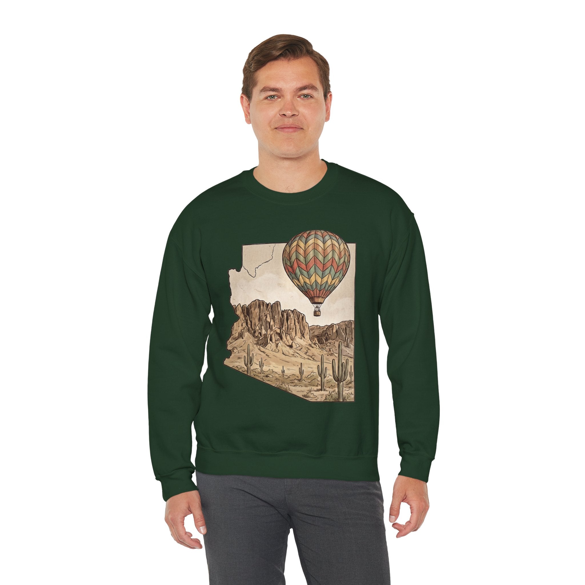 Grand Canyon Arizona Hot Air Balloon Crewneck Sweater