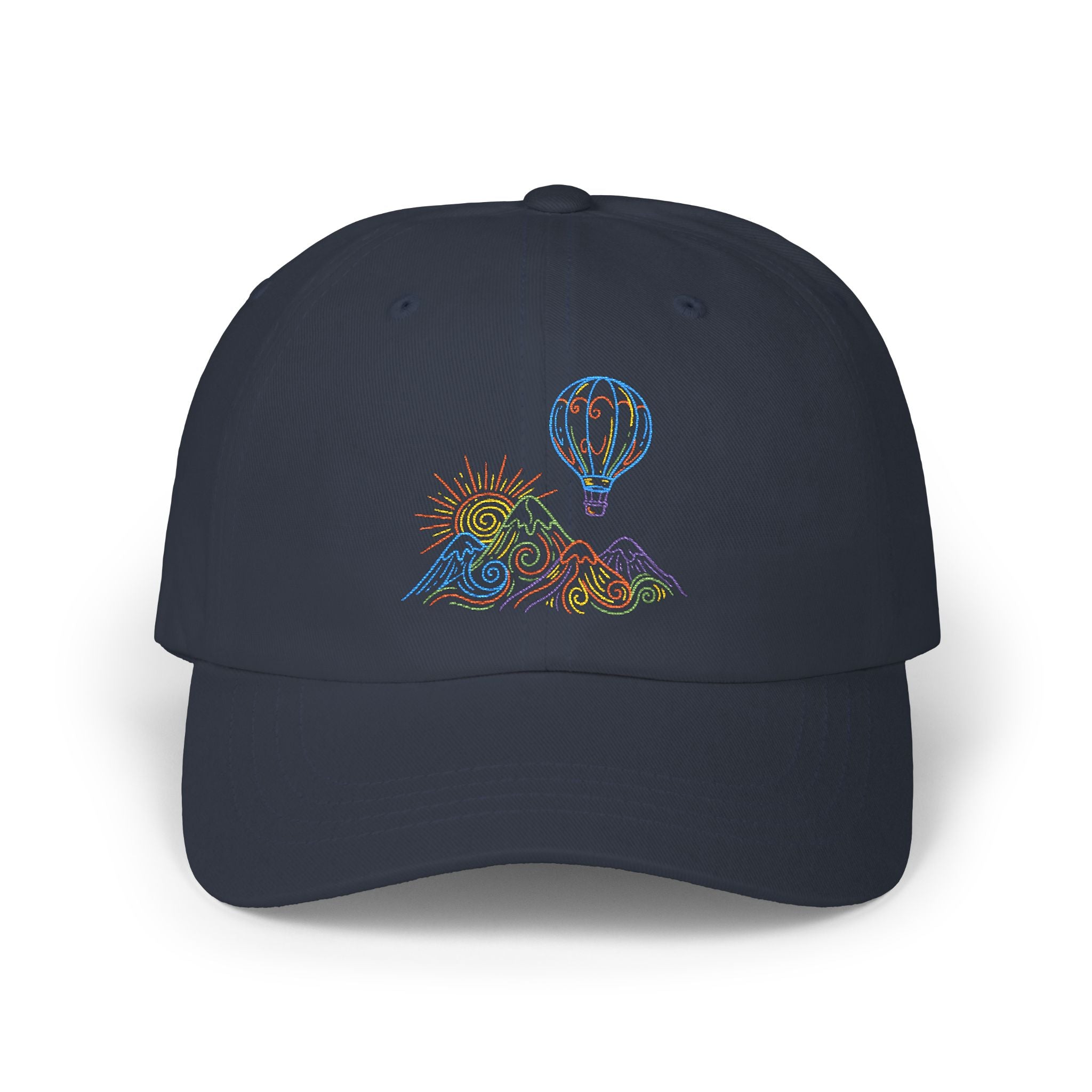 Hot Air Balloon Mountain Pastel Hat