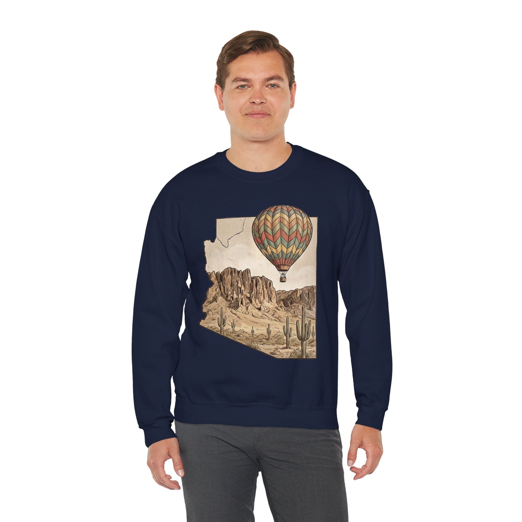 Grand Canyon Arizona Hot Air Balloon Crewneck Sweater