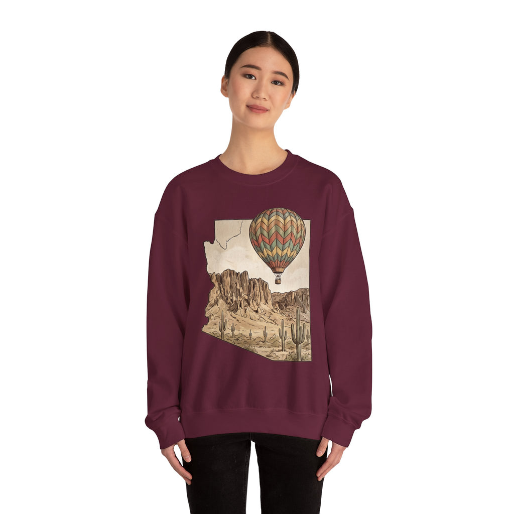 Grand Canyon Arizona Hot Air Balloon Crewneck Sweater